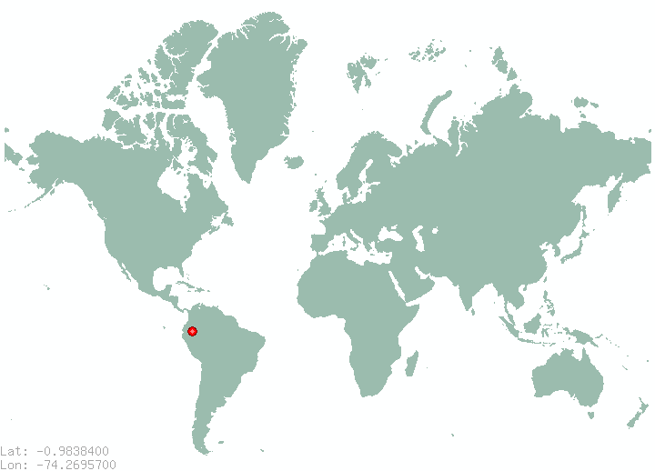Yubineto in world map