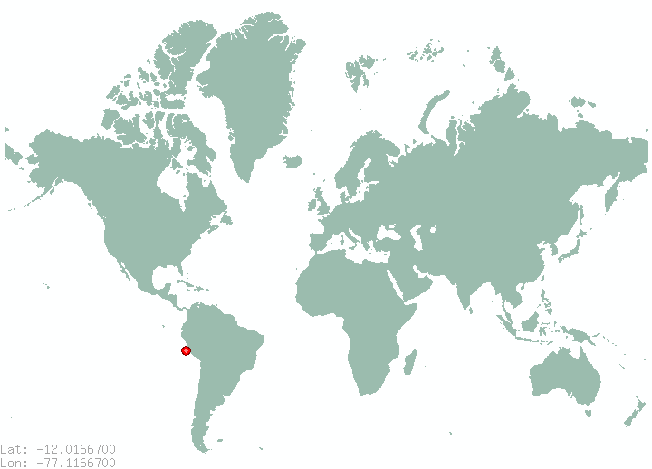 Bocanegra in world map